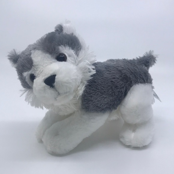 Fiesta Plush White and Gray Husky Stuffed Animal - Picture 1 of 8